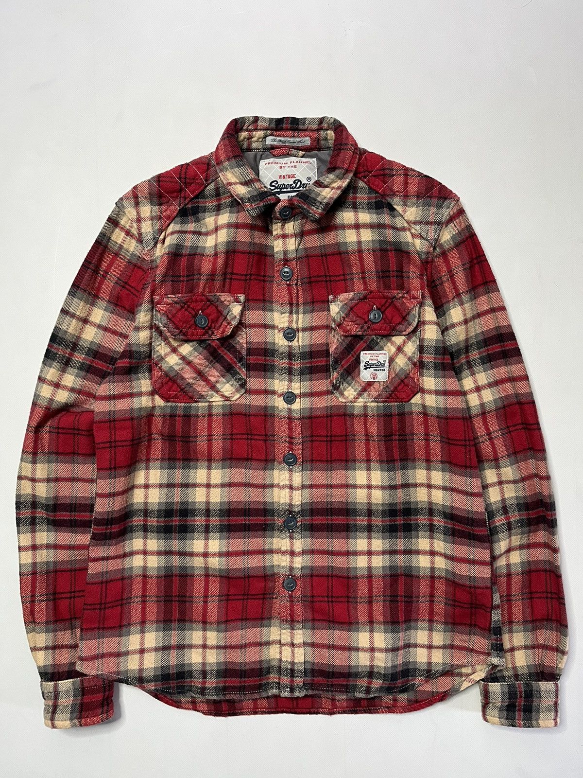 Flannel × Superdry Superdry Premium Flannel by vintage shirt button up Size US L / EU 52-54 / 3 - 1 Thumbnail