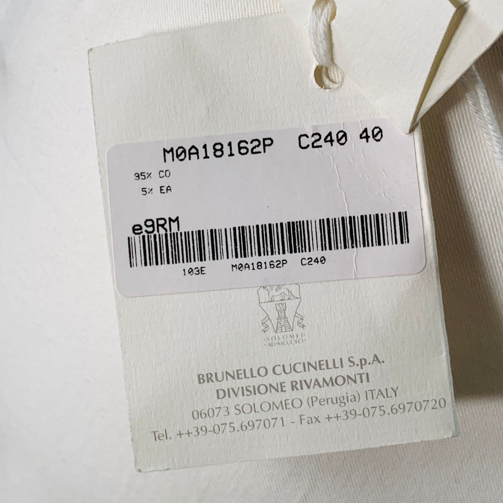 Other RIVAMONTI Size 4 White Cotton Blend Narrow Leg Dress Pants Size 27" / US 4 / IT 40 - 5 Thumbnail