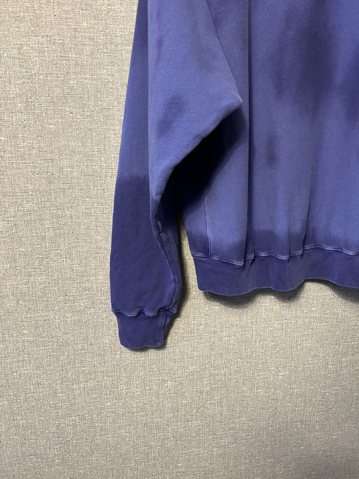 Gucci Gucci Blue Washed Effect Knit Interlocking GG Print Hoodie Size US M / EU 48-50 / 2 - 16 Thumbnail