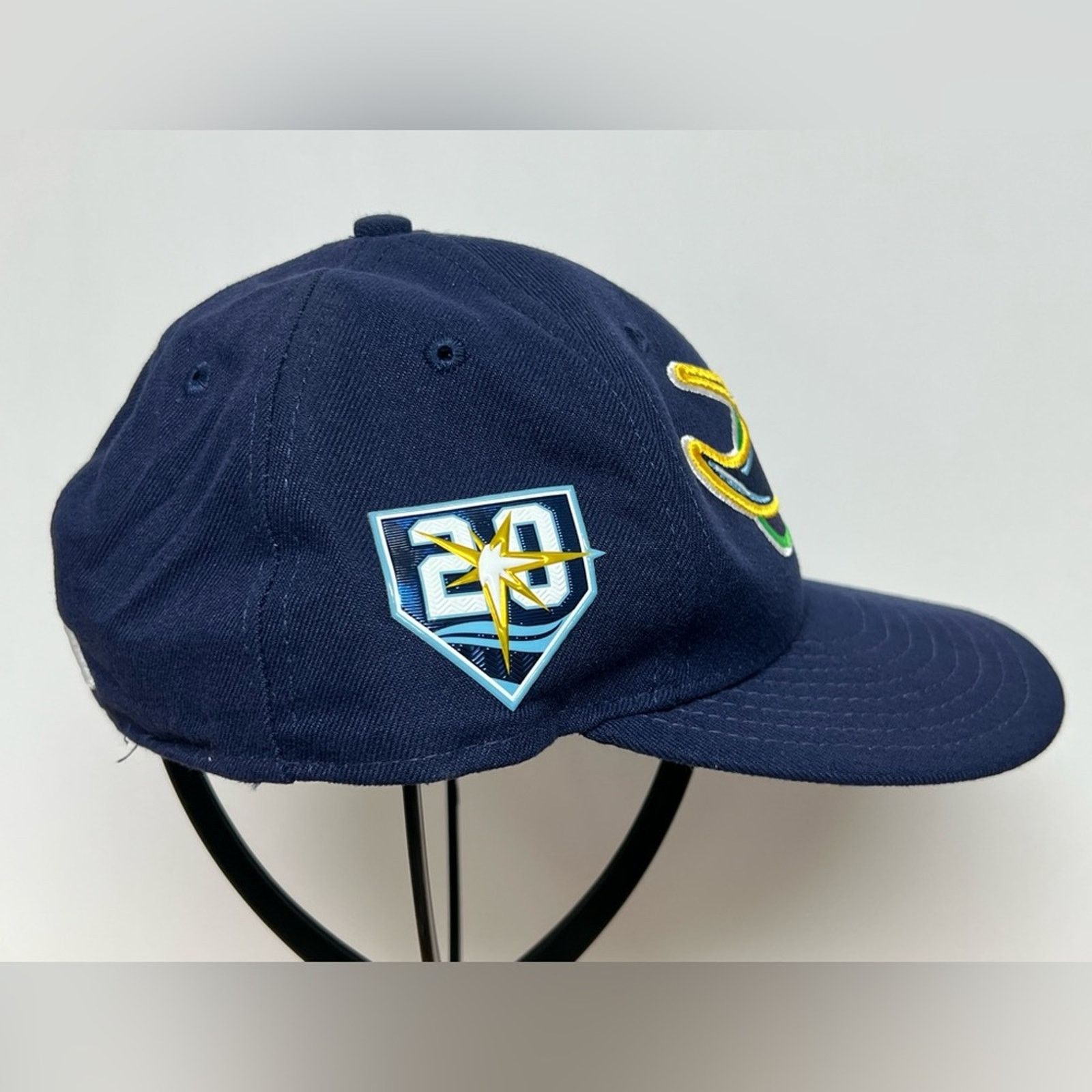 New Era Tampa Bay Rays Hat New Era 59Fifty On Field Fitted 7 1/2 Size ONE SIZE - 3 Thumbnail