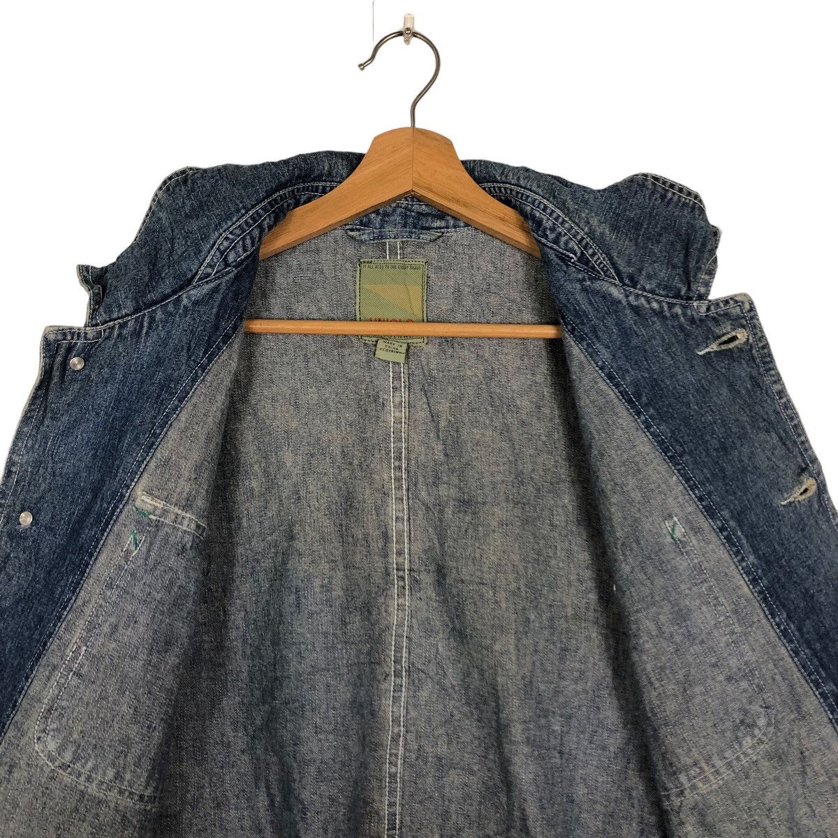 Japanese Brand 🔥Hikory Chore Jacket Denim Work Uniqlo Japan Issey Miyake Size US M / EU 48-50 / 2 - 11 Thumbnail