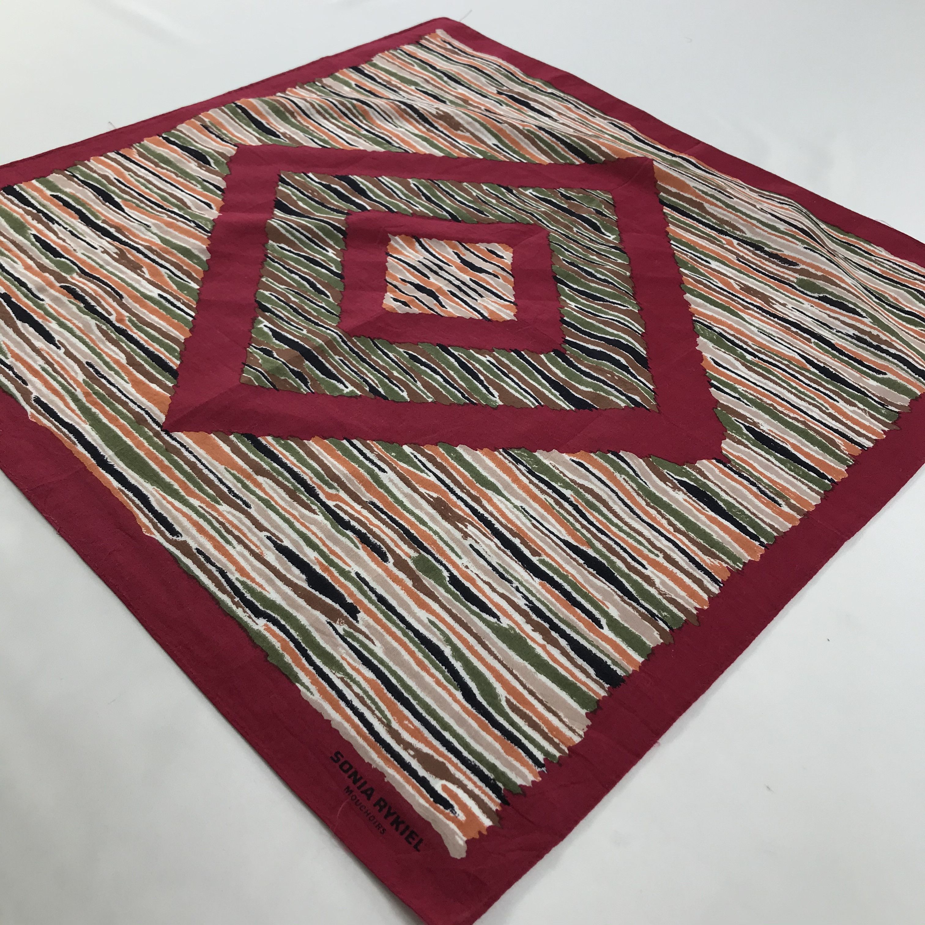 Sonia Rykiel × Vintage Sonia Rykiel Bandana / Handkerchief / Neckerchief - S1593 Size ONE SIZE - 2 Thumbnail