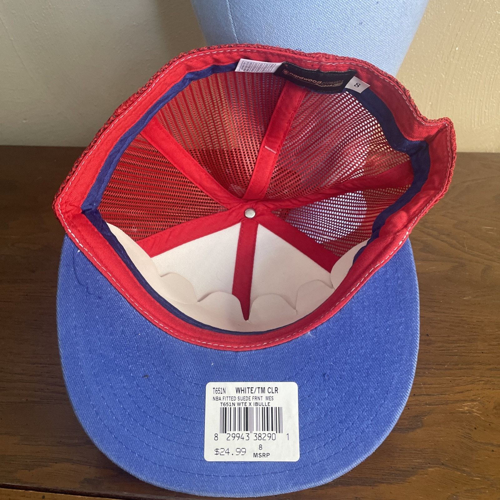 Reebok Vtg Washington Bullets Ftd Hat Sz 8 Hardwood Classic Suede Size US XXL / EU 58 / 5 - 7 Thumbnail
