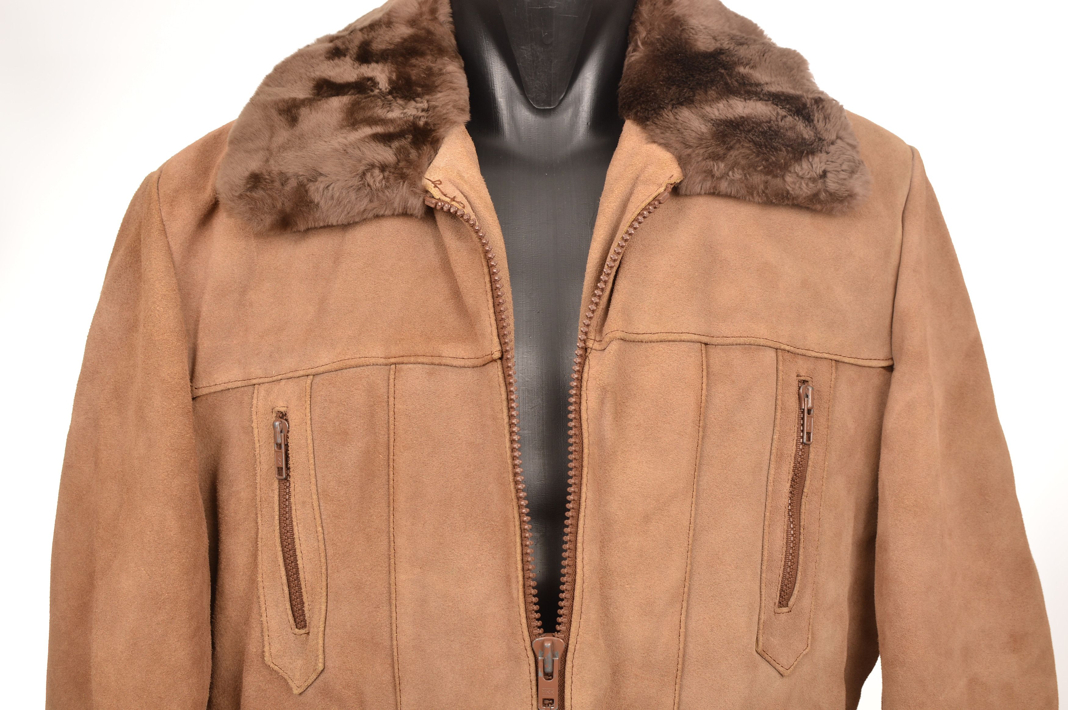 C&A C&A Vintage Shearling Leather Jacket Short Coat Size US XL / EU 56 / 4 - 2 Thumbnail