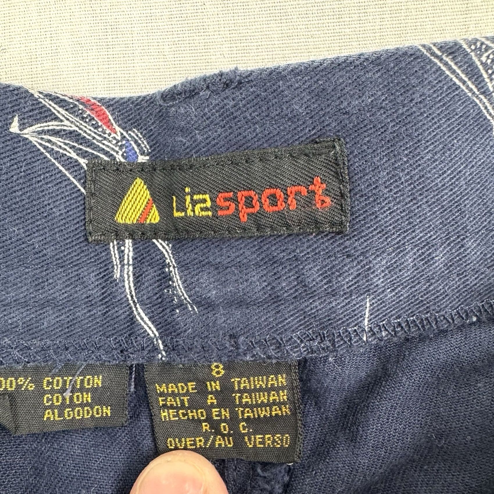 Vintage Vintage Liz Sport Sailboat Shorts Womens 8 Hipster Beach Preppy 90s Y2K Boho Size 30" / US 8 / IT 44 - 2 Thumbnail