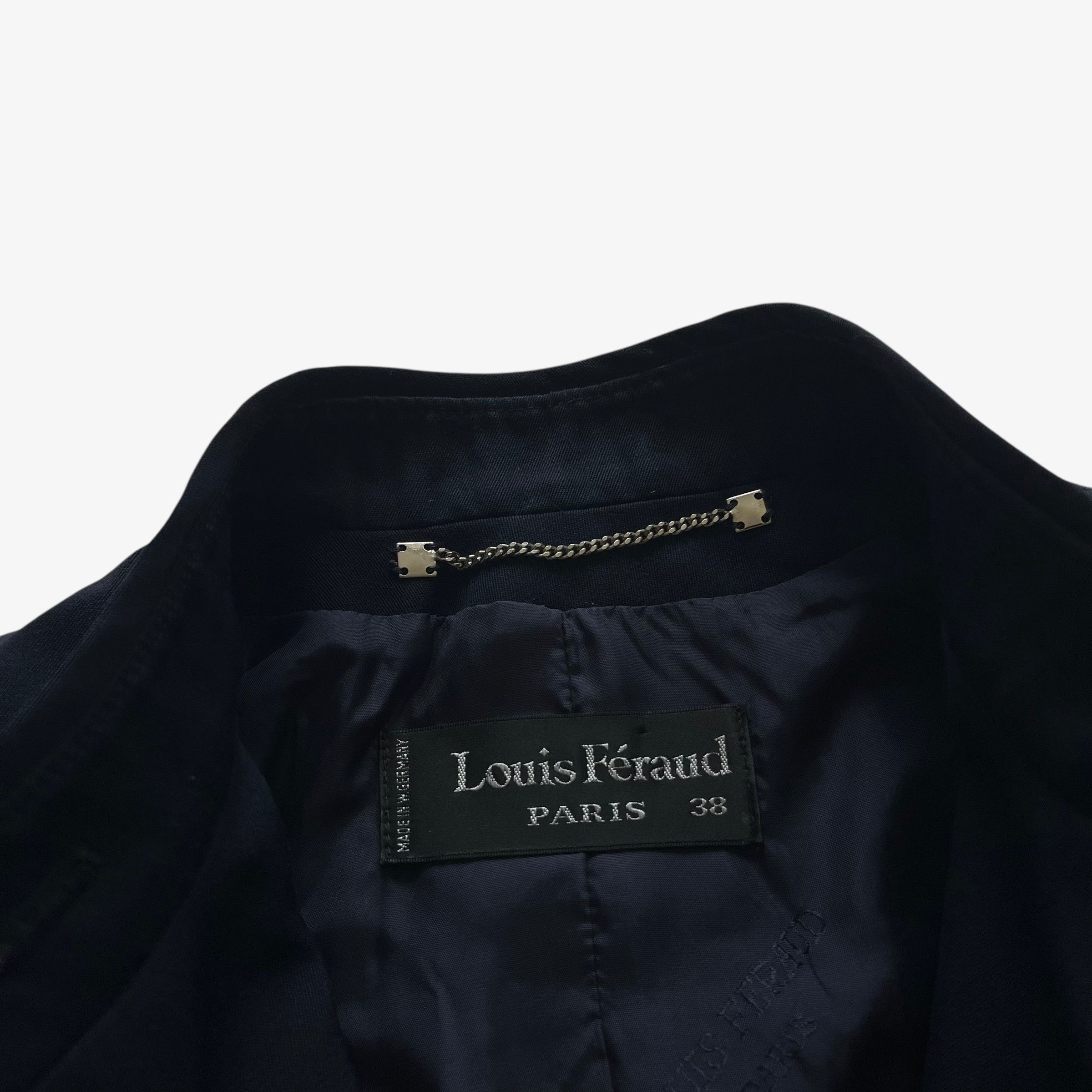 Louis Feraud Vintage 90s Women's Louis Feraud Navy Jacket Size S / US 4 / IT 40 - 2 Thumbnail