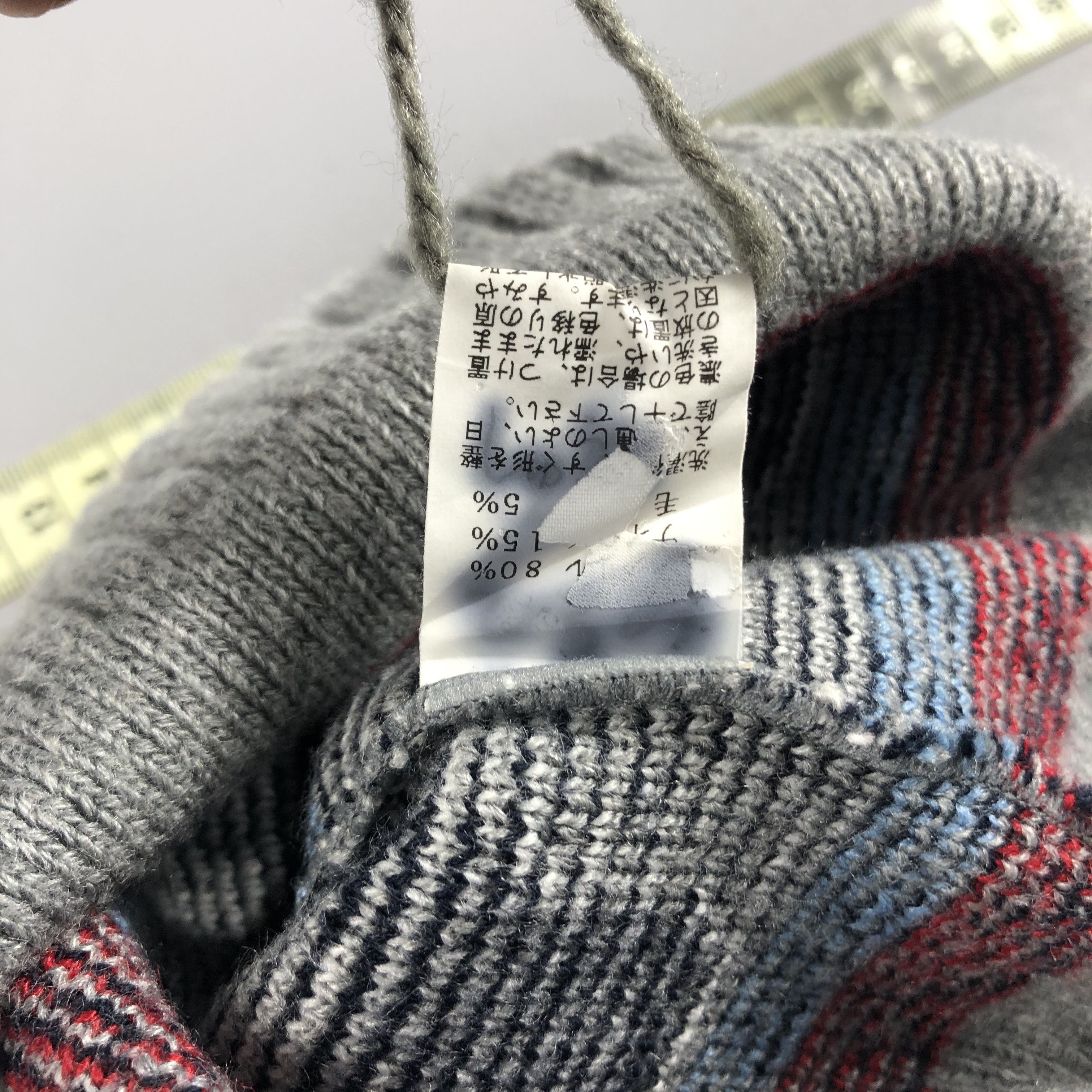 Japanese Brand × Vintage Elle Poupon Fair Isle Beanie Snow Hat Snow Cap -D027 Size ONE SIZE - 7 Thumbnail
