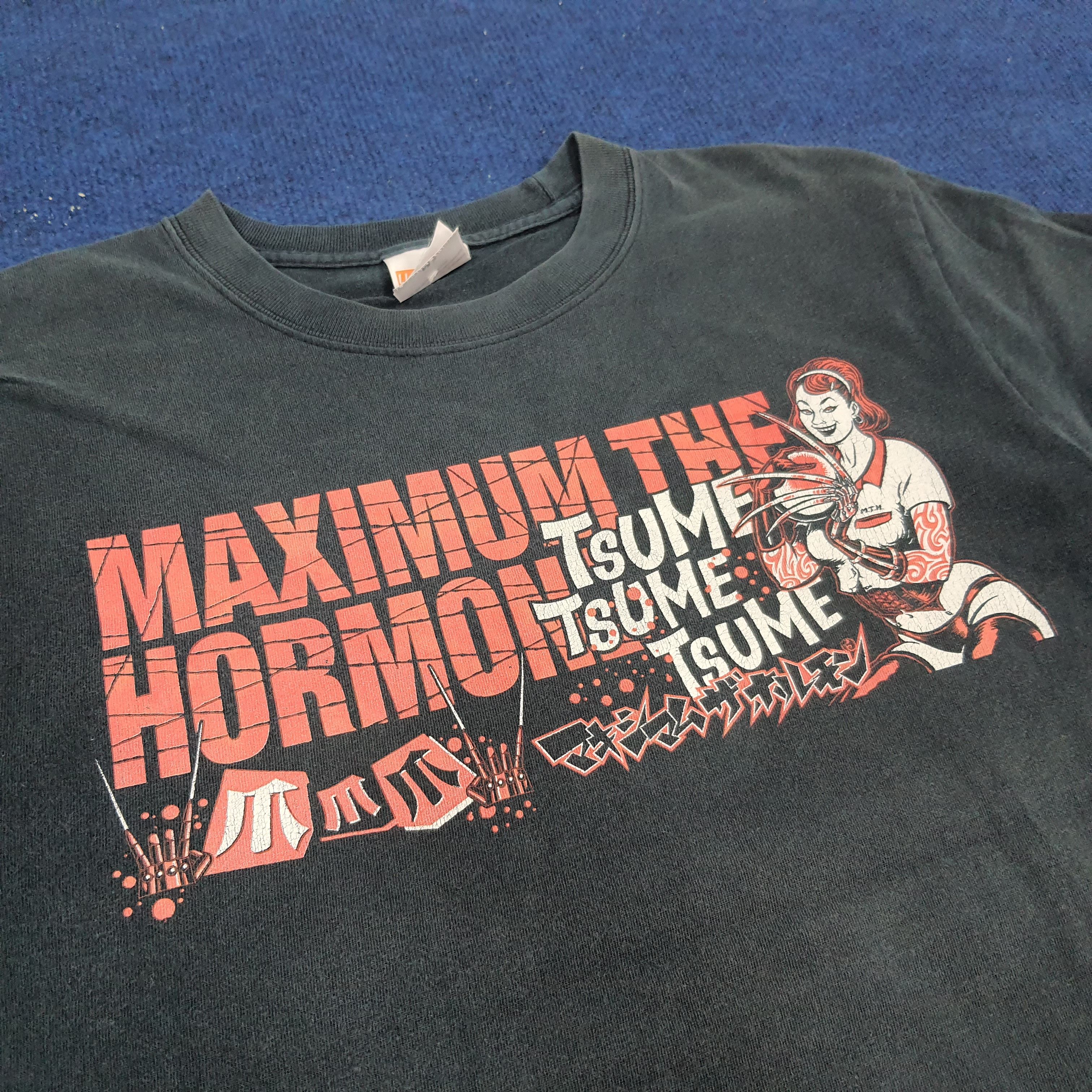 Band Tees × Japanese Brand × Vintage Vintage Maximum of Hormone Japan Rock Band Tour Tshirt Size US M / EU 48-50 / 2 - 4 Thumbnail