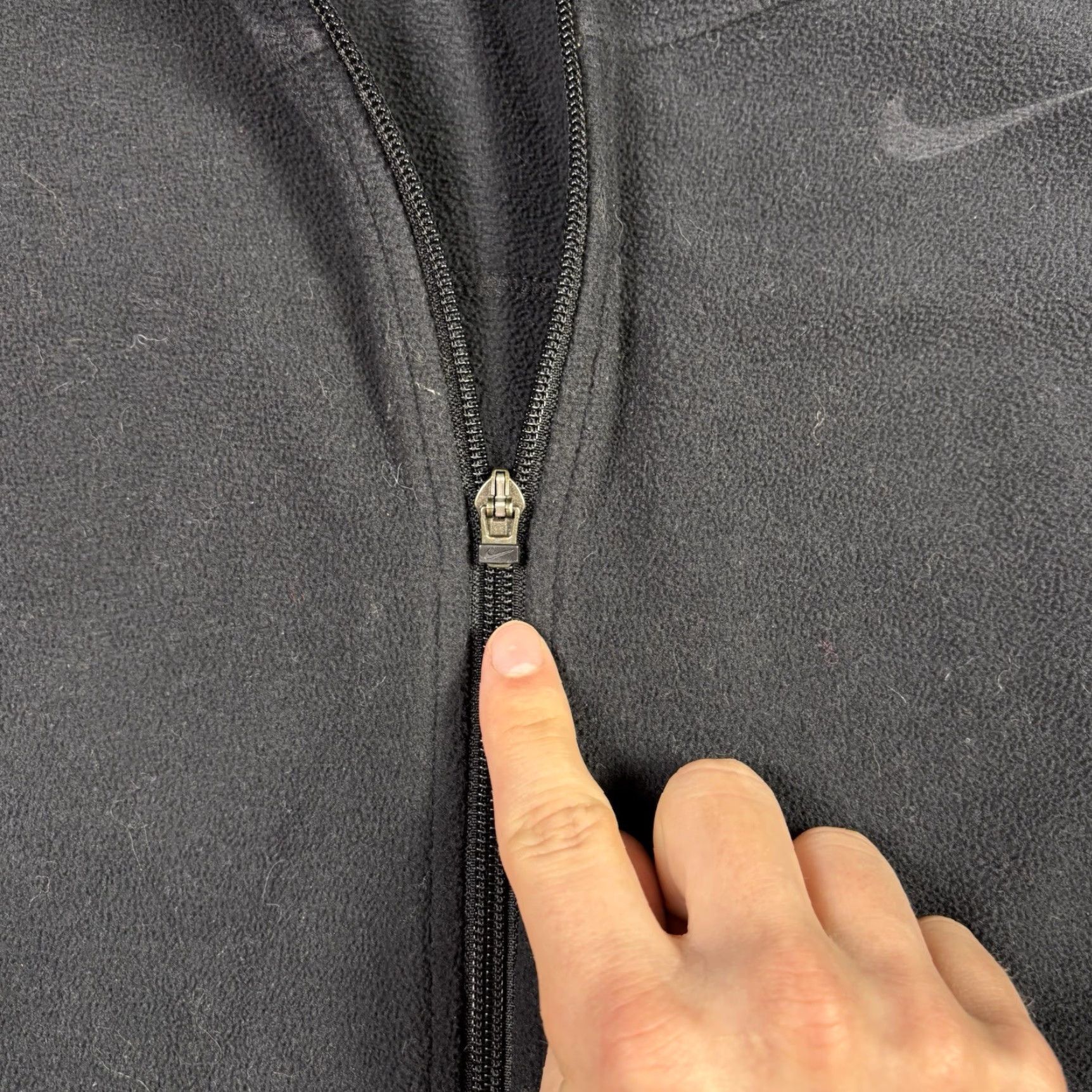 Nike VINTAGE Nike Fleece Jacket Women Adult Large Black Full Zip 2000s Y2K Size L / US 10 / IT 46 - 7 Thumbnail