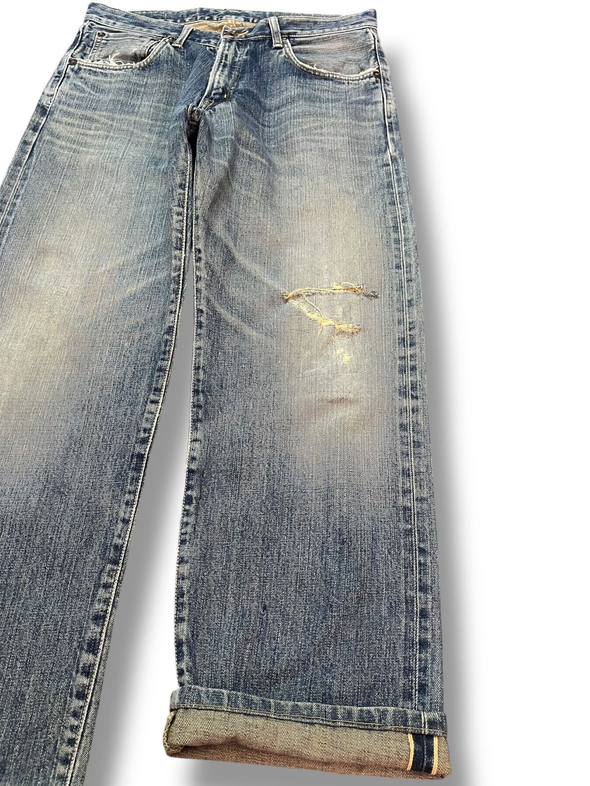 Edwin Vintage Edwin 505X Selvedge Distressed Denim Size US 32 / EU 48 - 4 Thumbnail