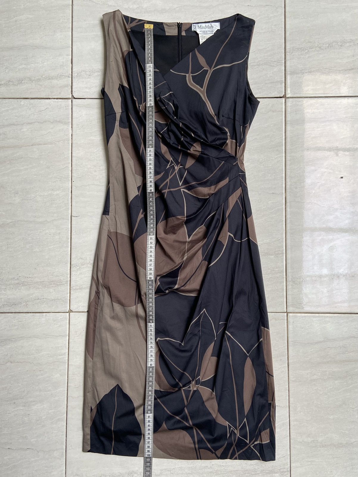 Max Mara MAX MARA Patterned Dress Size XXS / US 00 / IT 34 - 2 Thumbnail