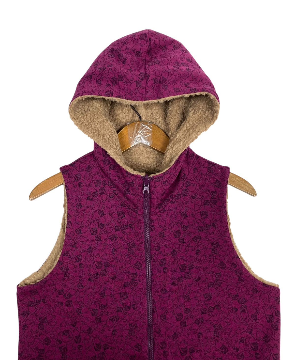Disney Rare‼️ Disney Winnie The Pooh Reversible Vest Fleece Size S / US 4 / IT 40 - 5 Thumbnail