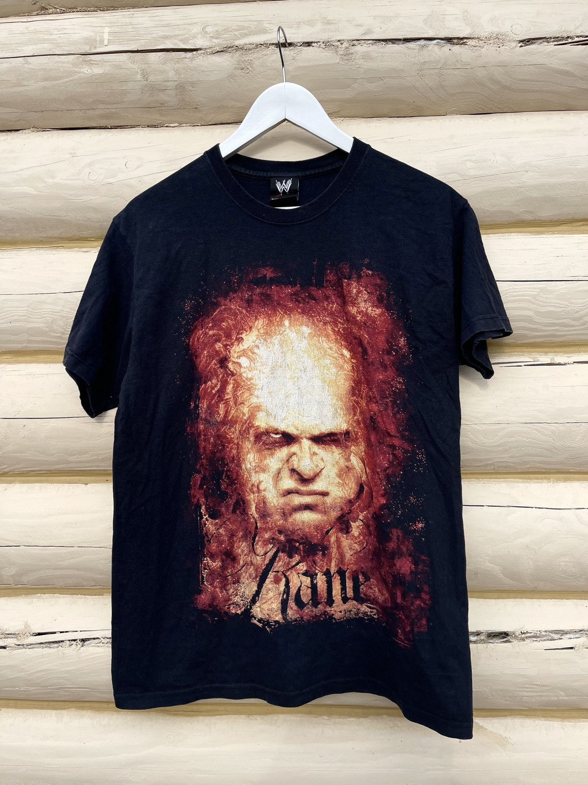 2005 WWE Kane Burn in Hell vintage print t-shirt ter