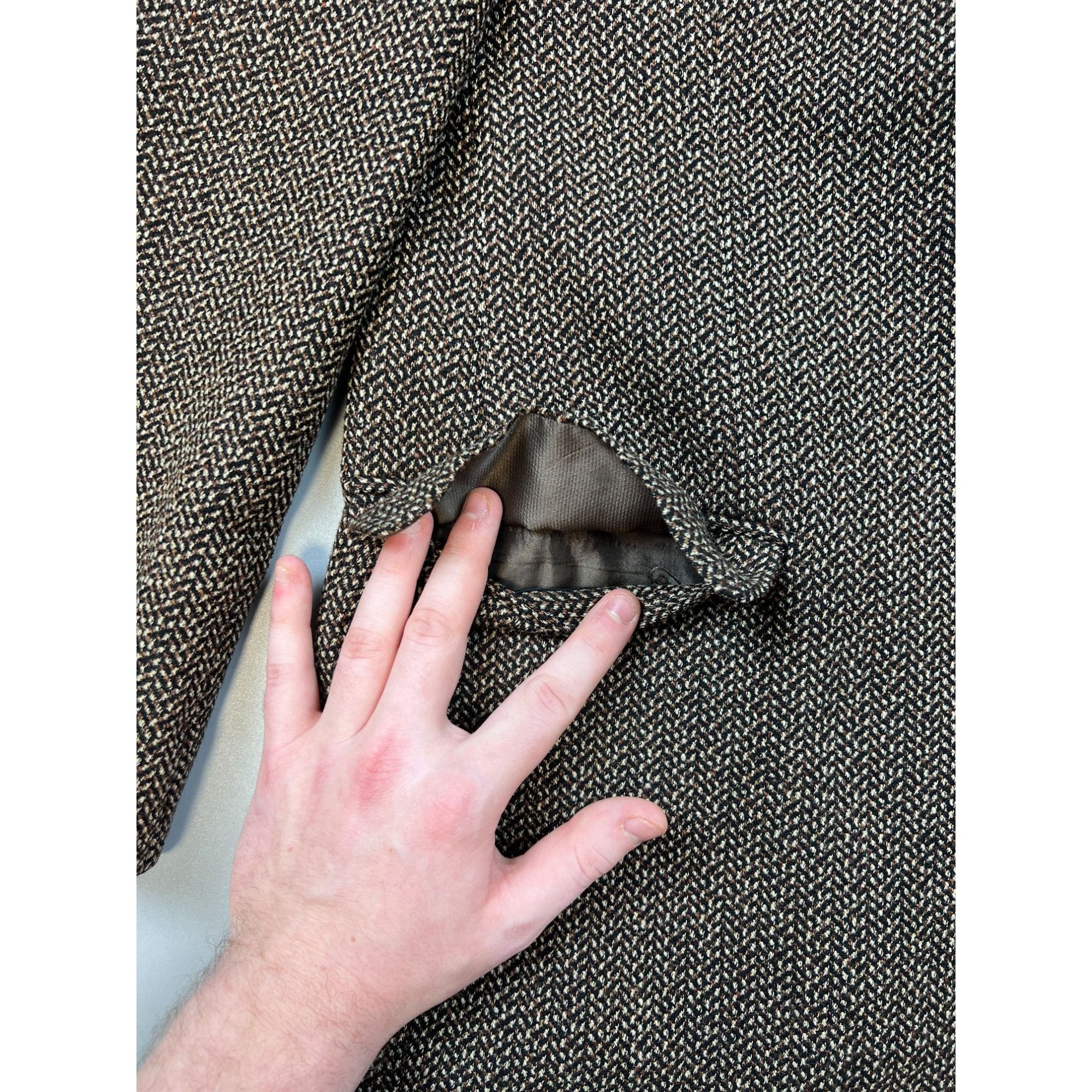 Missoni Missoni Uomo Vintage Tweed Wool 3 Button Blazer (Y0714) Size 52R - 5 Thumbnail