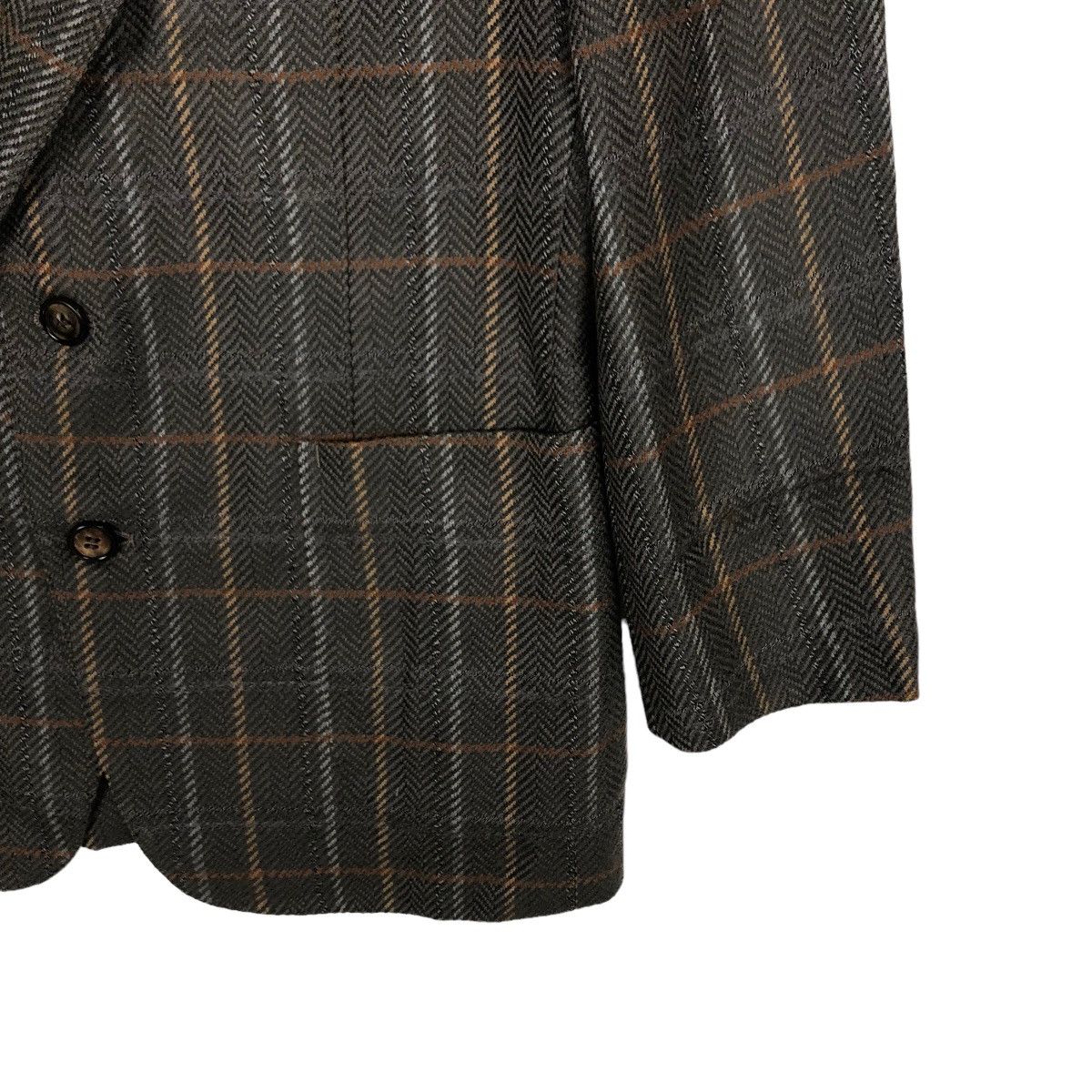 Japanese Brand VINTAGE DOUBLE BREAST COAT JACKET TARTAN DESIGN LANVIN PARIS Size US M / EU 48-50 / 2 - 4 Thumbnail