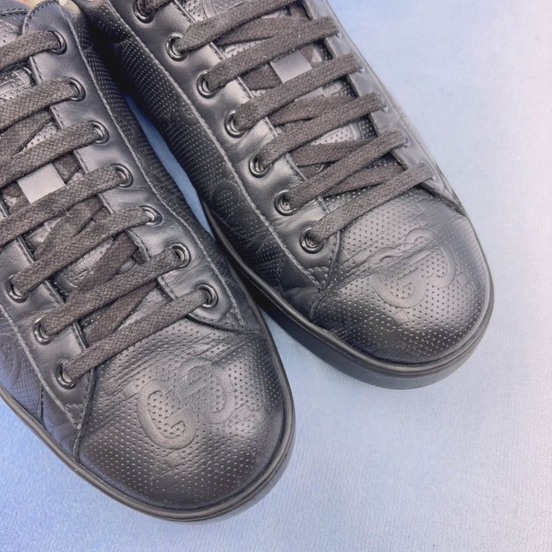 Gucci Gucci Ace GG Logo Low-Top Sneakers - Size US 7.5 / EU 40-41 - 8 Thumbnail