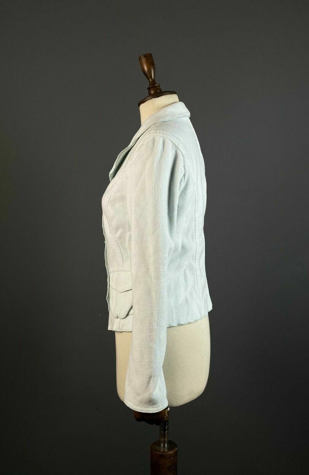 Designer Marc Cain White Micro Fibre Fleece Cardigan Jacket Size 4 Size S / US 4 / IT 40 - 5 Thumbnail