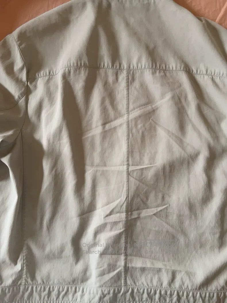 Hermes Hermes White Lamb Leather Jacket, Metal Snap Design at Fro Size US L / EU 52-54 / 3 - 2 Thumbnail