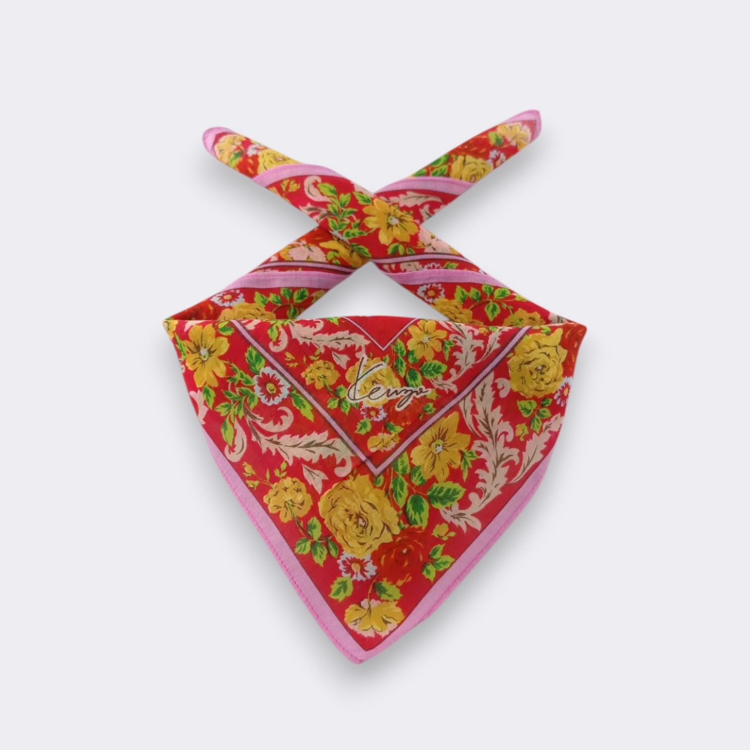 Kenzo × Vintage Vintage Kenzo Handkerchief Neckerchief Bandana H127I Size ONE SIZE - 1 Thumbnail