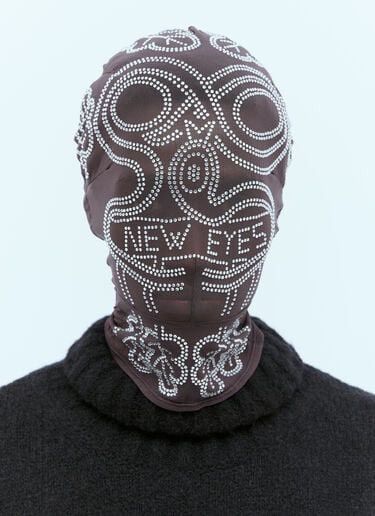 Walter Van Beirendonck Walter Van Beirendonck Rhinestone Mesh Wrestling Mask Size ONE SIZE - 1 Thumbnail