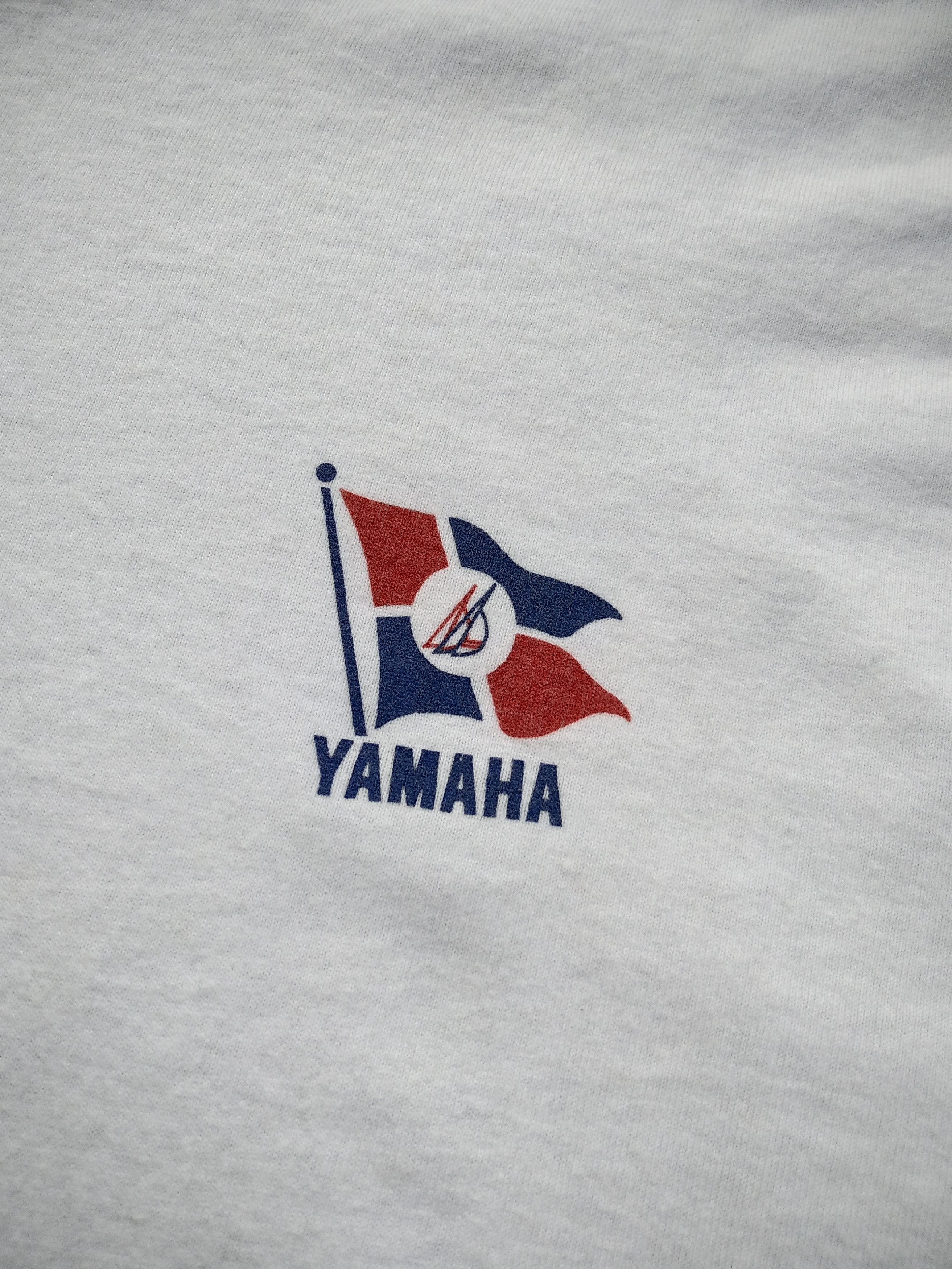 Vintage × Yamaha VTG 90s Distressed Yamaha Bass Fishing T shirt Size US L / EU 52-54 / 3 - 6 Thumbnail