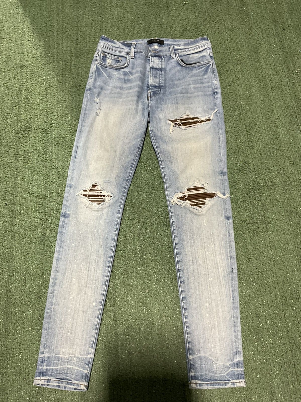 Amiri Amiri mx1 brown patch Size US 34 / EU 50 - 1 Thumbnail
