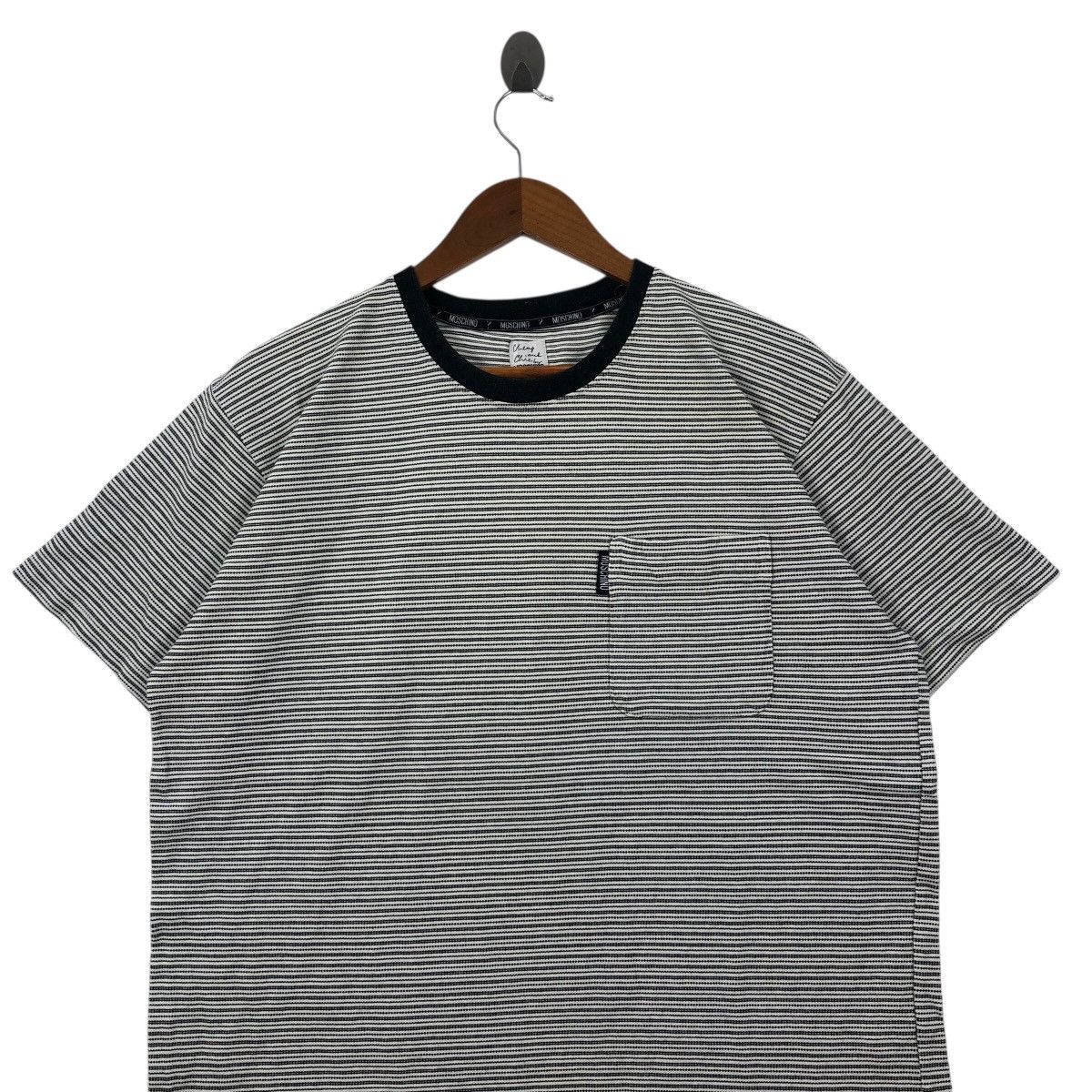 Moschino MOSCHINO Stripes T-Shirt Pocket Size US L / EU 52-54 / 3 - 2 Thumbnail