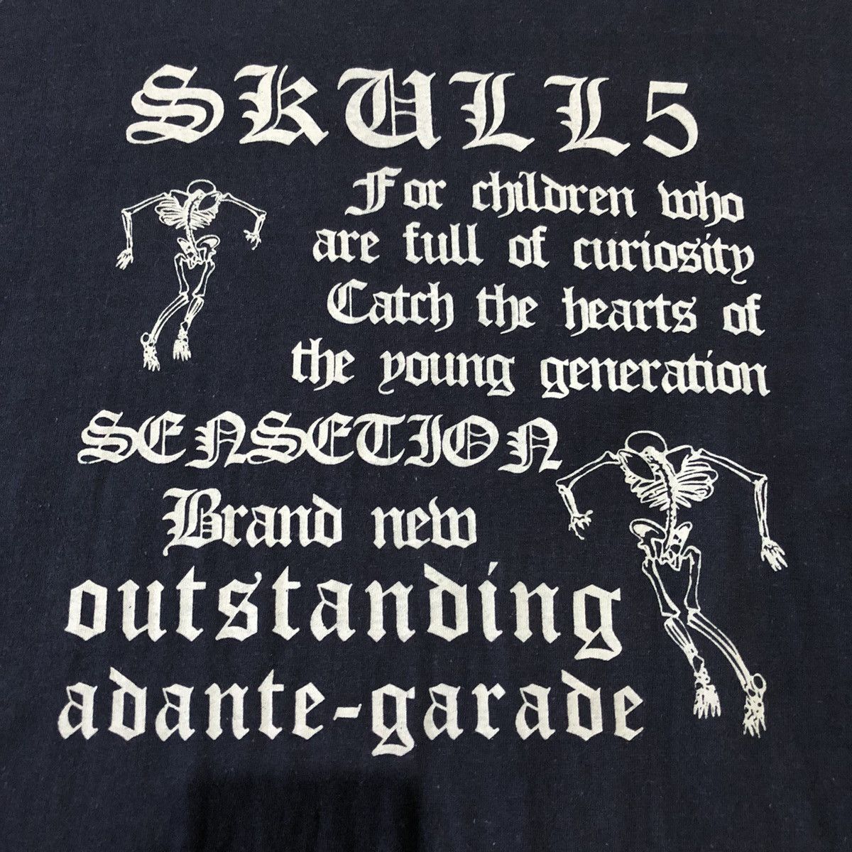 Japanese Brand Vincere Japanese Skull Poem Adante-Garade AKA Avant Garde Size US L / EU 52-54 / 3 - 23 Thumbnail