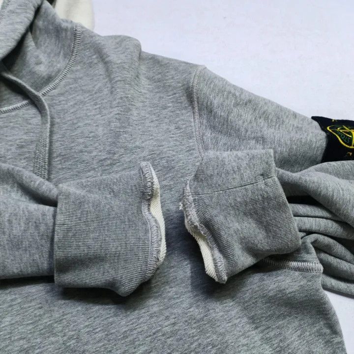 Stone Island Stone Island SS21 Grey Logo Hooded Sweatshirt -2506 Size US XL / EU 56 / 4 - 8 Thumbnail