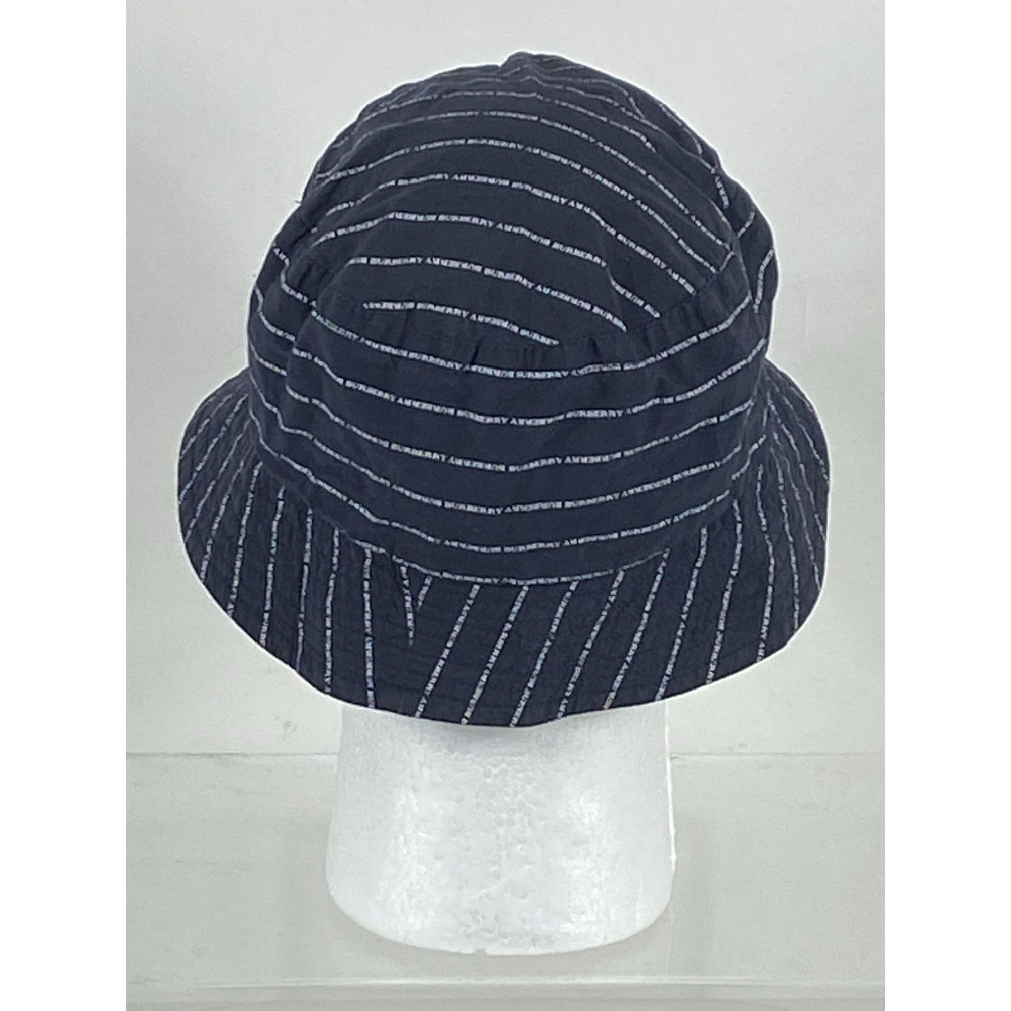 Burberry Burberry London Repeated Spell Out "Burberry" Bucket Hat L W Size ONE SIZE - 4 Thumbnail