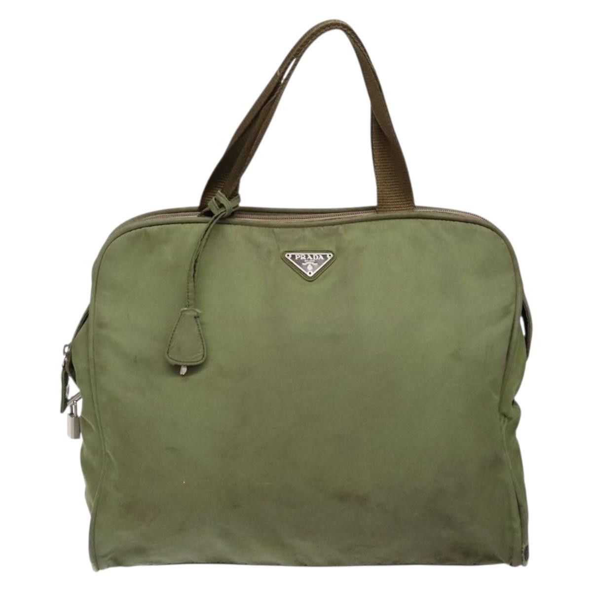Prada PRADA Hand Bag Nylon Green Silver Size ONE SIZE - 2 Thumbnail