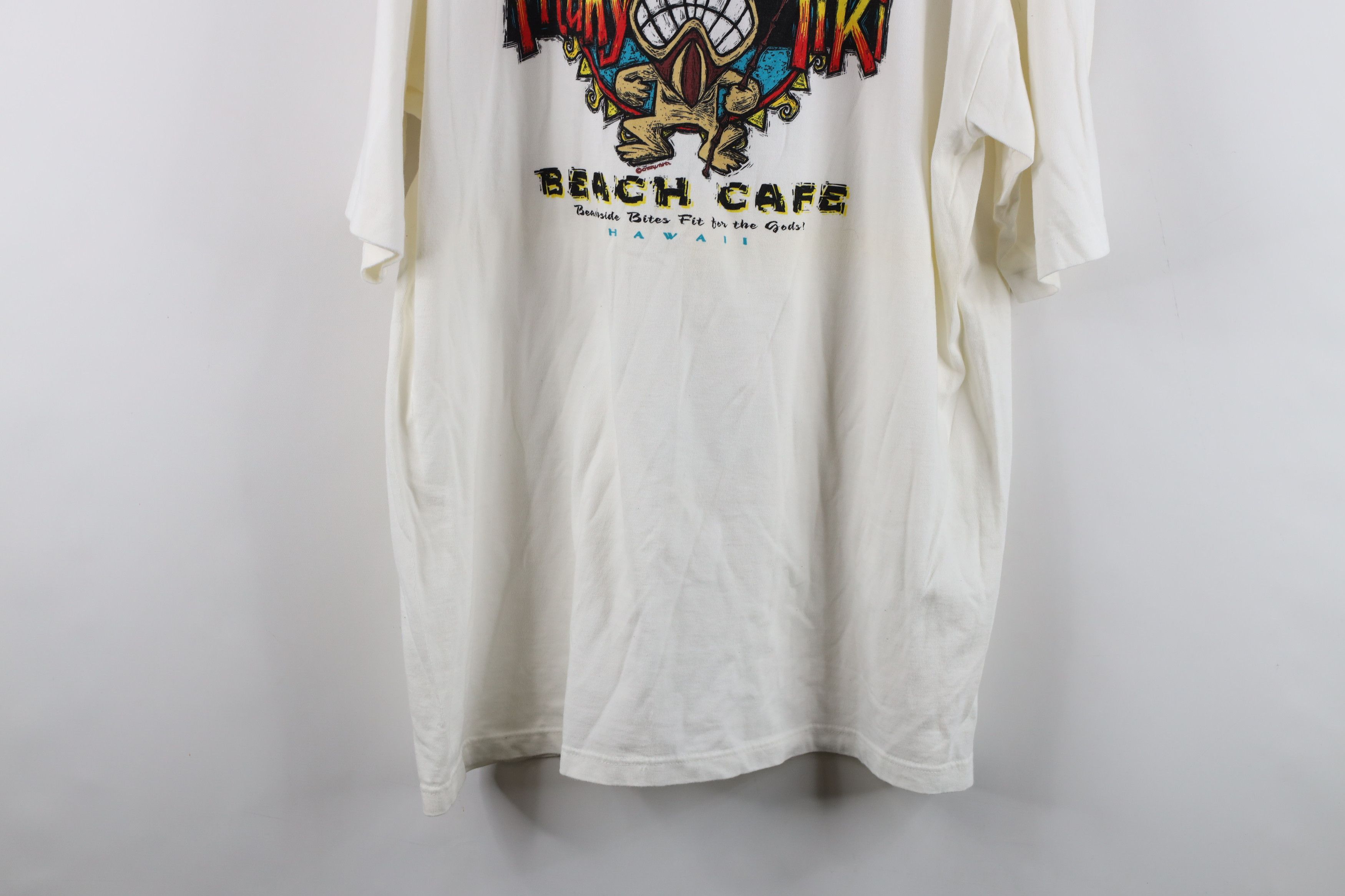 Vintage Vintage 90s Streetwear Beach Cafe Hawaii Surfing T-Shirt USA Size US XL / EU 56 / 4 - 13 Thumbnail
