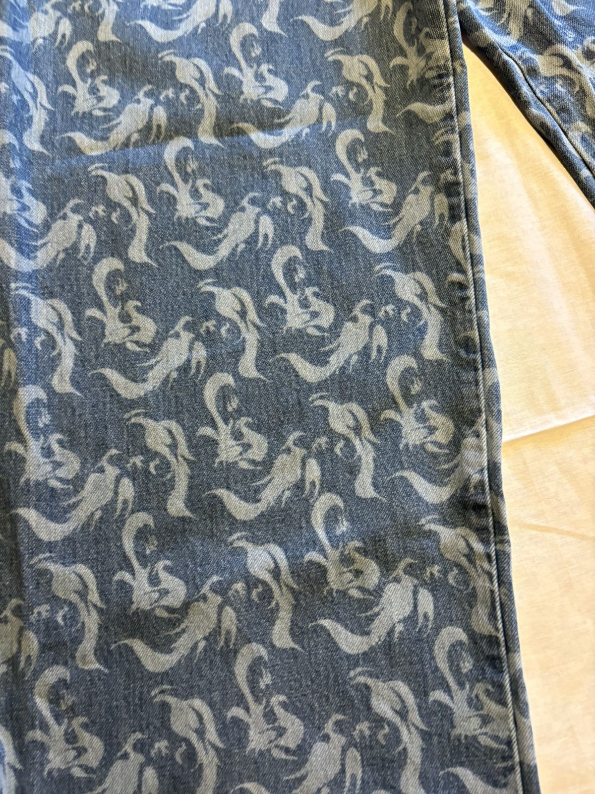 Feng Chen Wang Feng Chen Wang wide leg double waist denim pants. Size US 31 - 3 Thumbnail