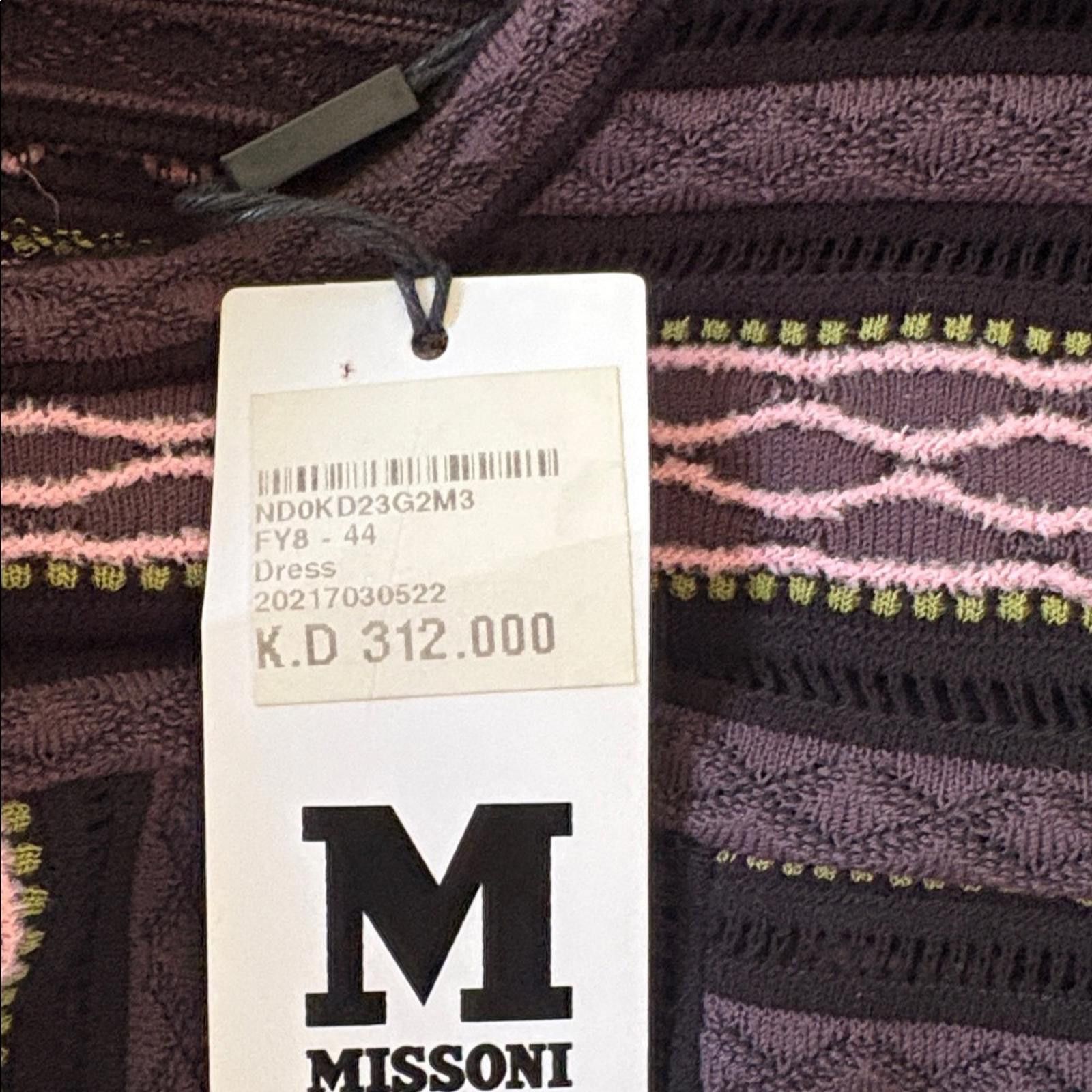 Missoni M Missoni Signature Knit Long Sleeve A-Line Dress Size M / US 6-8 / IT 42-44 - 8 Thumbnail