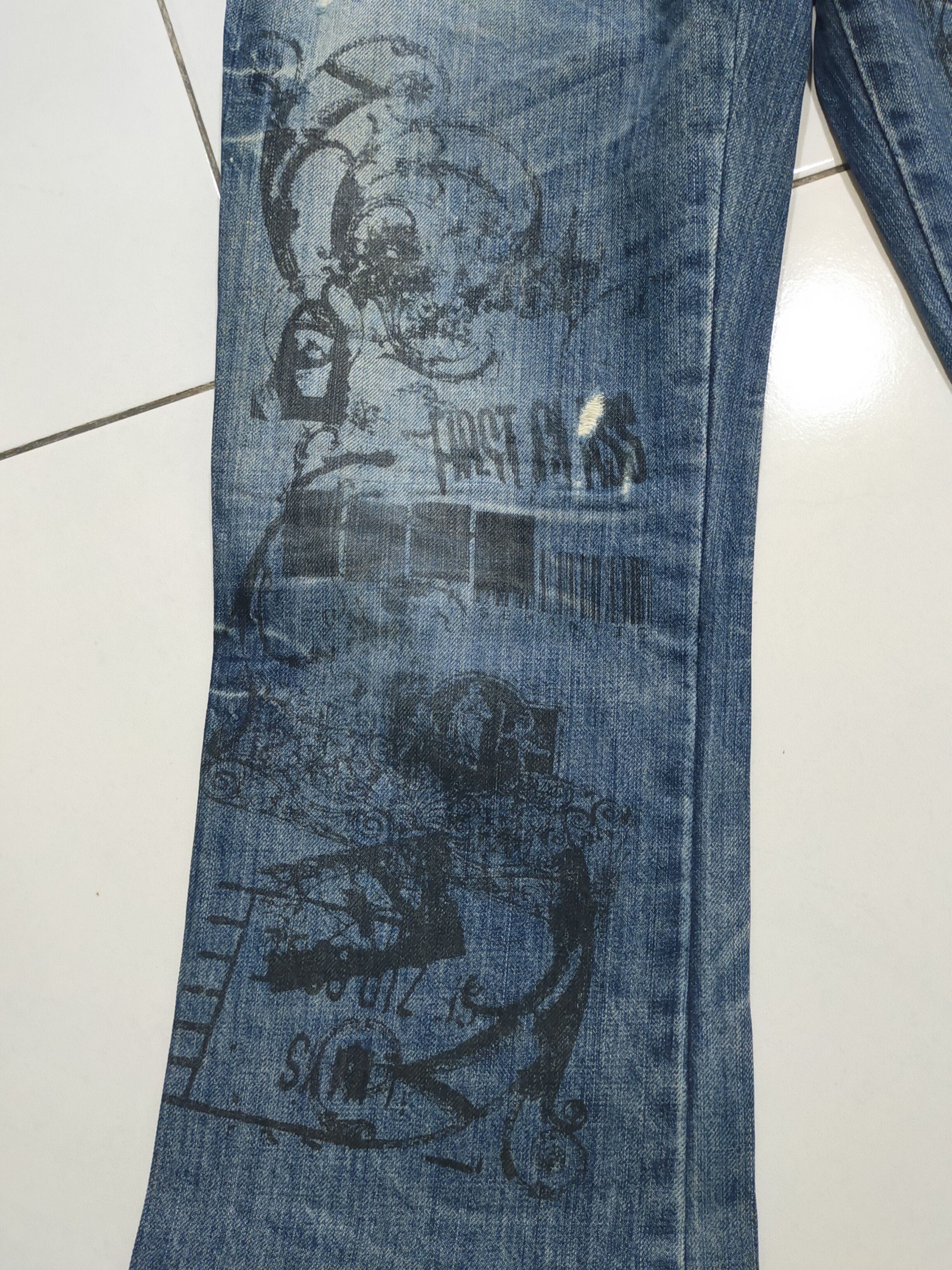 Hysteric Glamour × If Six Was Nine × semanticdesign 🔥FLARE JEANS SEMANTIC DESIGN DISTRESSED DENIM PANTS FADED Size 31" - 14 Thumbnail