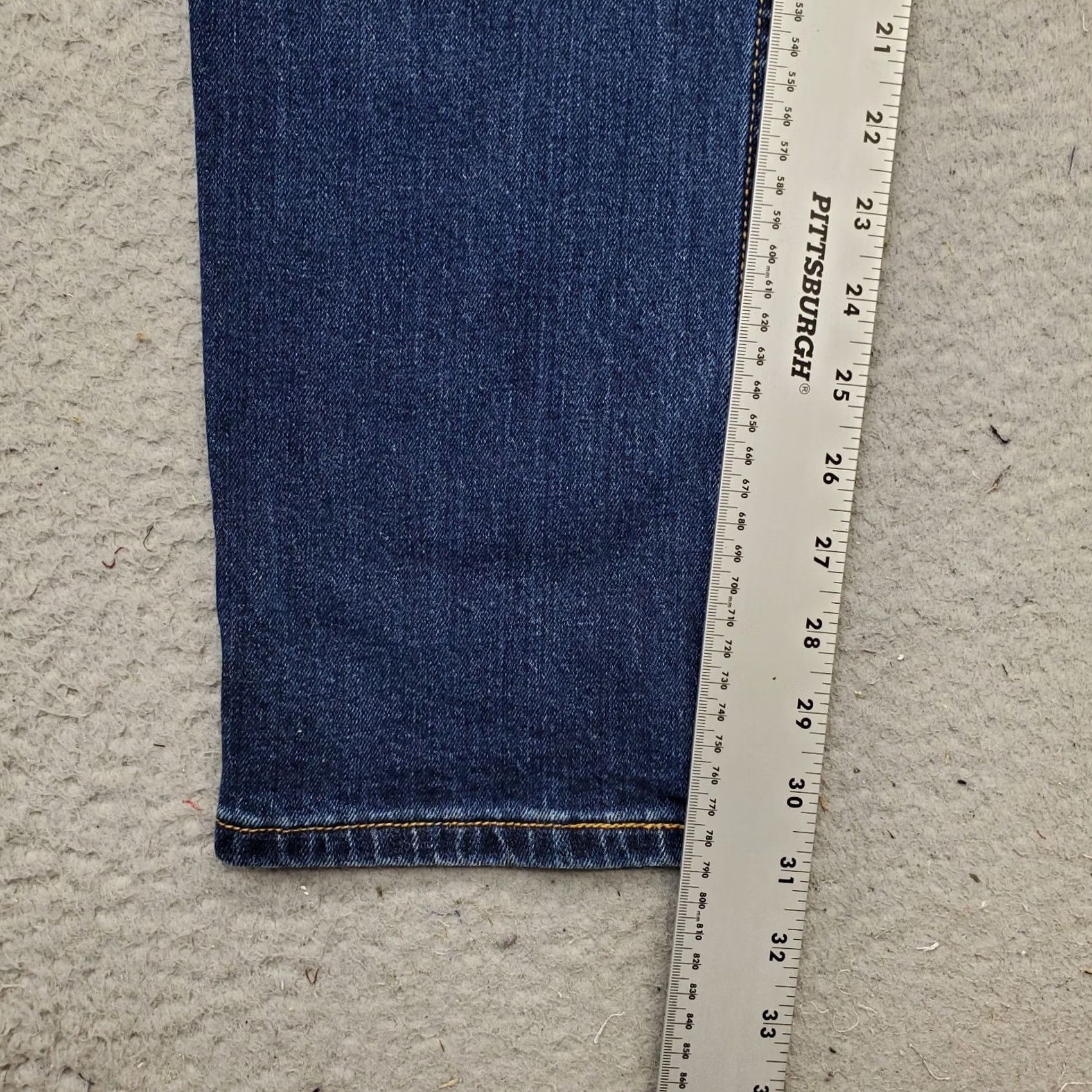 Doublet Saddlebred Mens Jeans 34x32 Blue Denim Straight Leg 5-Pocket Whiskered Double Stitch Vintage Size 34 Mens Size US 34 / EU 50 - 4 Thumbnail
