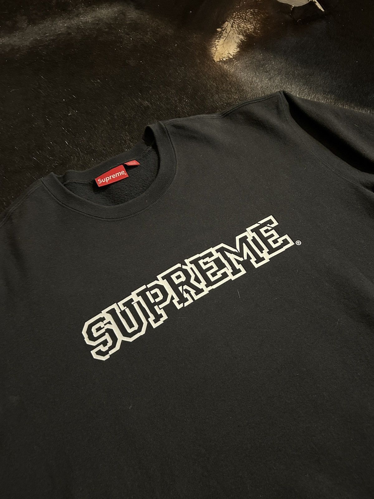 Supreme Supreme Shattered Crewneck Black Size US XL / EU 56 / 4 - 2 Thumbnail