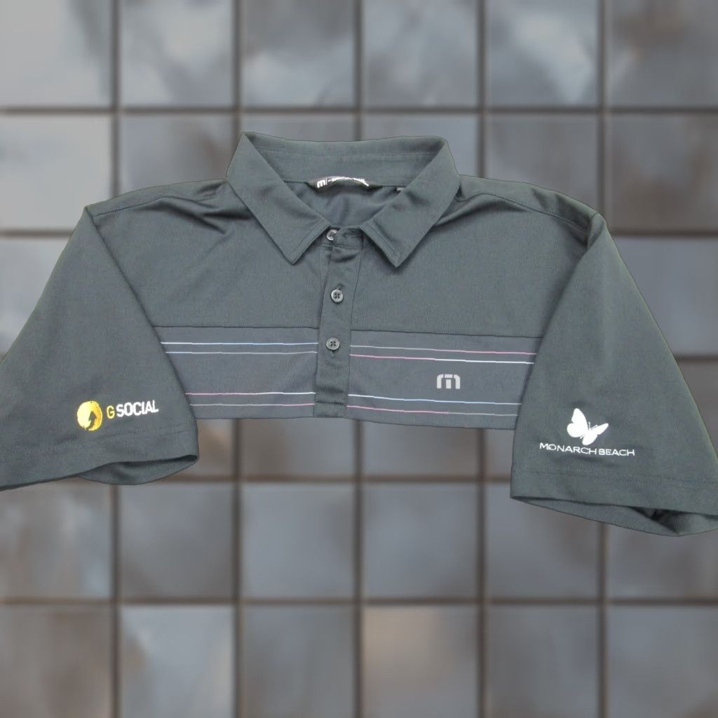 TravisMathew Travis Mathew Shirt Mens L Gray Black Polo Golf Monarch Beach Country Club Shirt Mens L Gray Black Polo Golf Monarch Beach Country Club Size US L / EU 52-54 / 3 - 1 Thumbnail