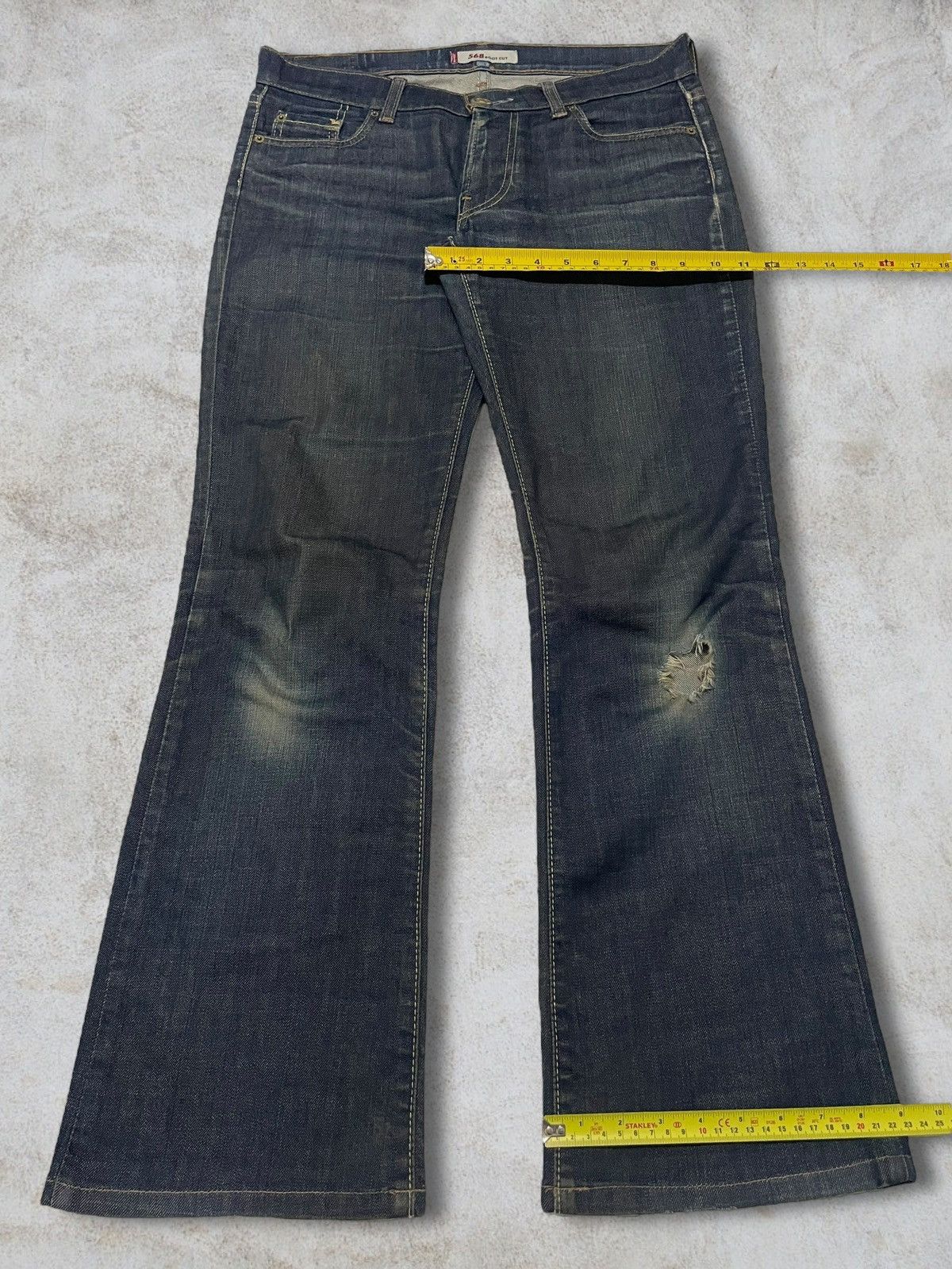 Levi's Vtg Y2k Levi’s Bootcut Streetstyle Distressed Washed Jeans Size US 32 / EU 48 - 12 Thumbnail