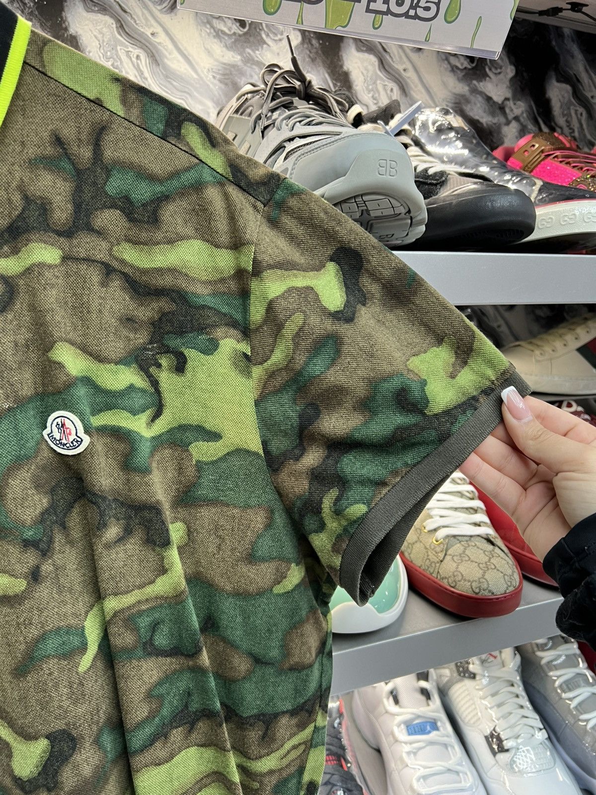 Moncler Moncler Camo Polo Tee Size US XXL / EU 58 / 5 - 4 Thumbnail