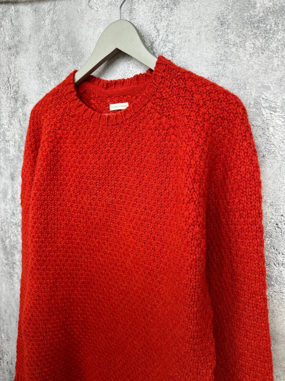Homecore Homecore 100% Wool Chunky Knit Sweater Red Made in Portugal Size L / US 10 / IT 46 - 5 Thumbnail