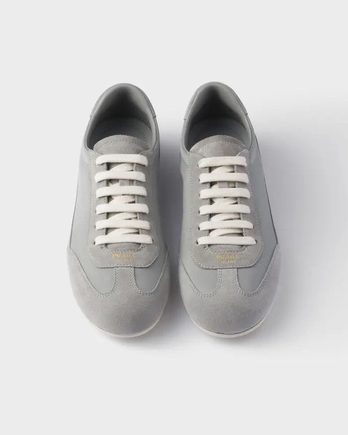 Prada o1mt1gz0226 Suede And Fabric Sneakers in Grey Size US 10.5 / EU 43-44 - 3 Thumbnail