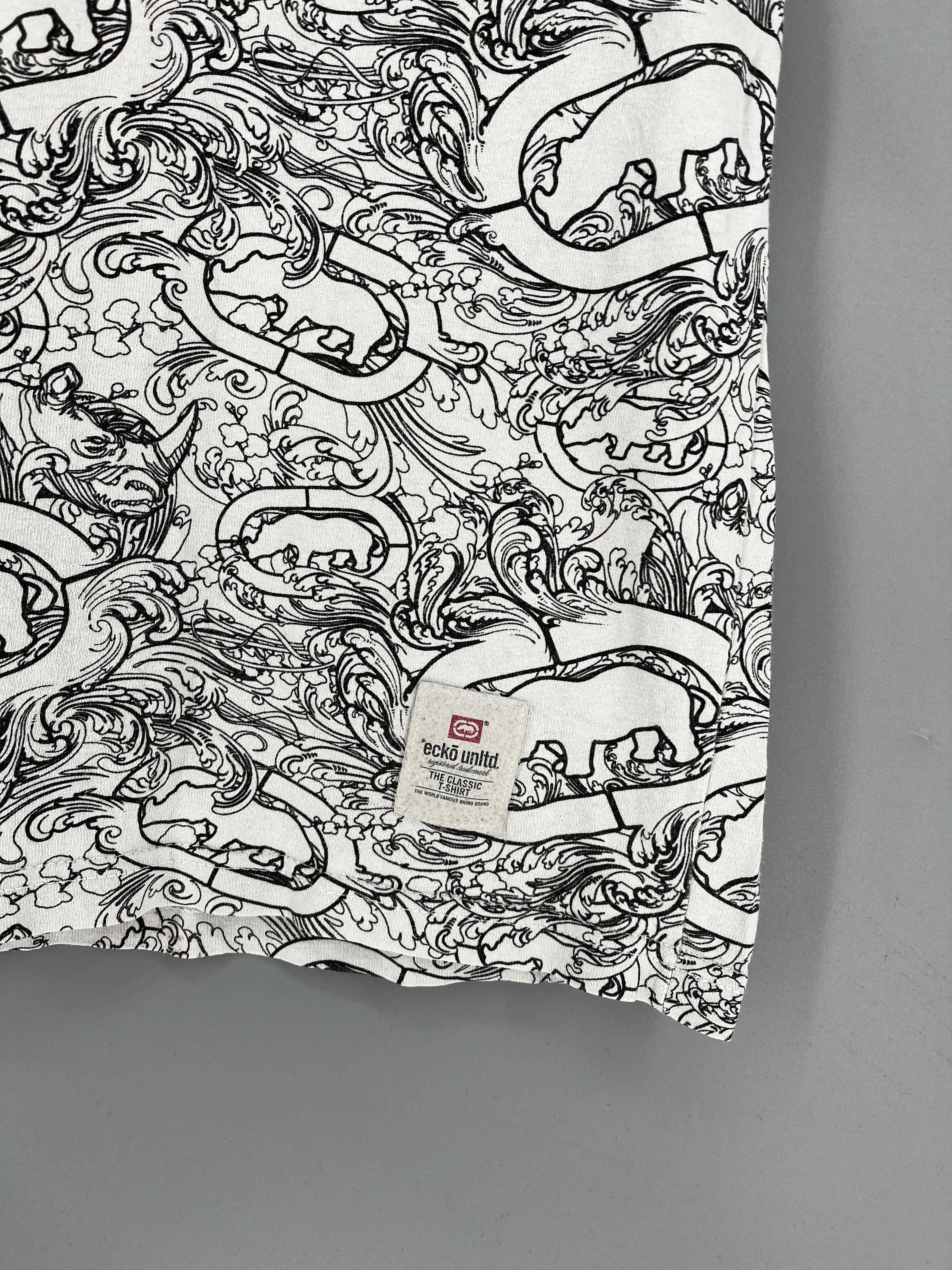 Ecko Unltd. Y2K Ecko Unltd Monogram Web Graphic Rap T Shirt Size US M / EU 48-50 / 2 - 7 Thumbnail