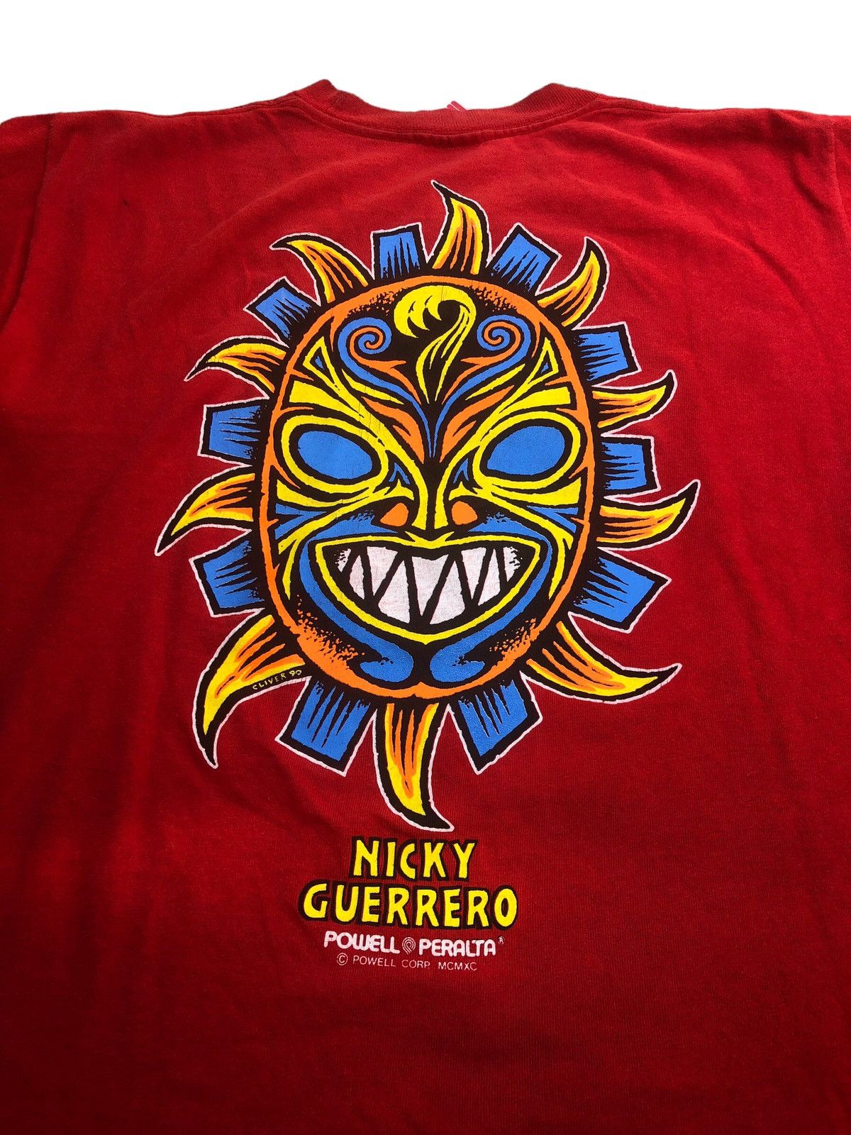 Powell Peralta × Vintage Vtg 90s POWELL PERALTA NICKY GUERRERO Old Skateboards Shirt Size US M / EU 48-50 / 2 - 3 Thumbnail