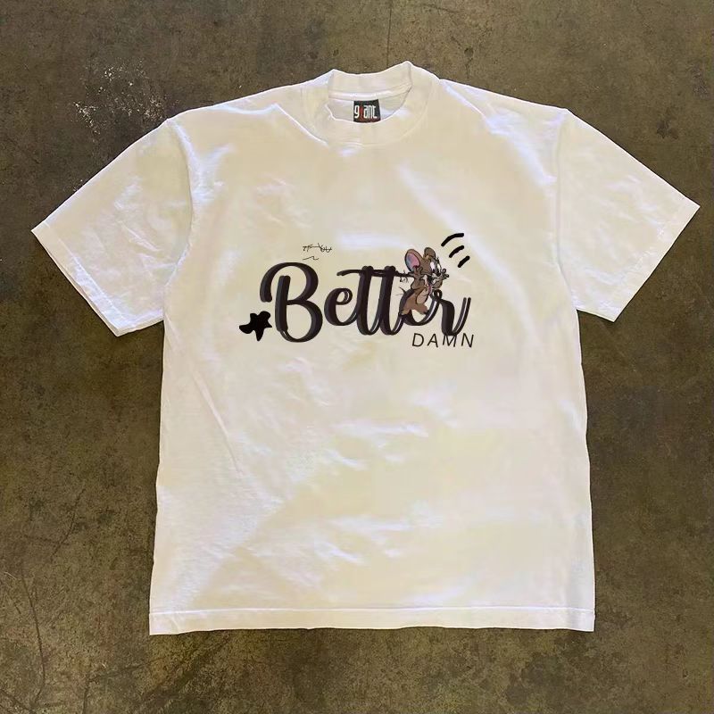 Japanese Brand × Vintage White washed retro cartoon mouse print t-shirt Size US M / EU 48-50 / 2 - 2 Thumbnail