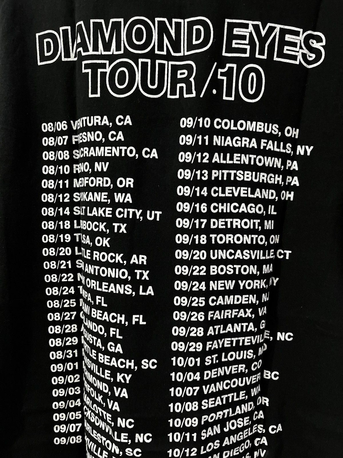 Band Tees DEFTONES DIAMOND EYES TOUR Size US L / EU 52-54 / 3 - 5 Thumbnail