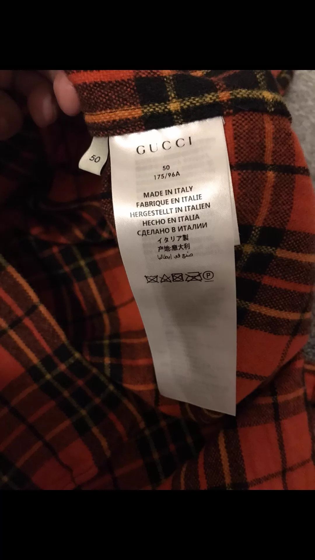 Gucci Gucci Woolblend Check Anchor Embro Mid Shirt 50 New Size US M / EU 48-50 / 2 - 6 Thumbnail