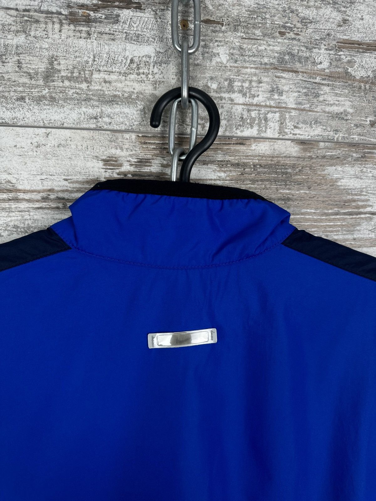 Nike Mens Vintage Nike track jacket swoosh nylon navy Olympic y2k Size US L / EU 52-54 / 3 - 14 Thumbnail