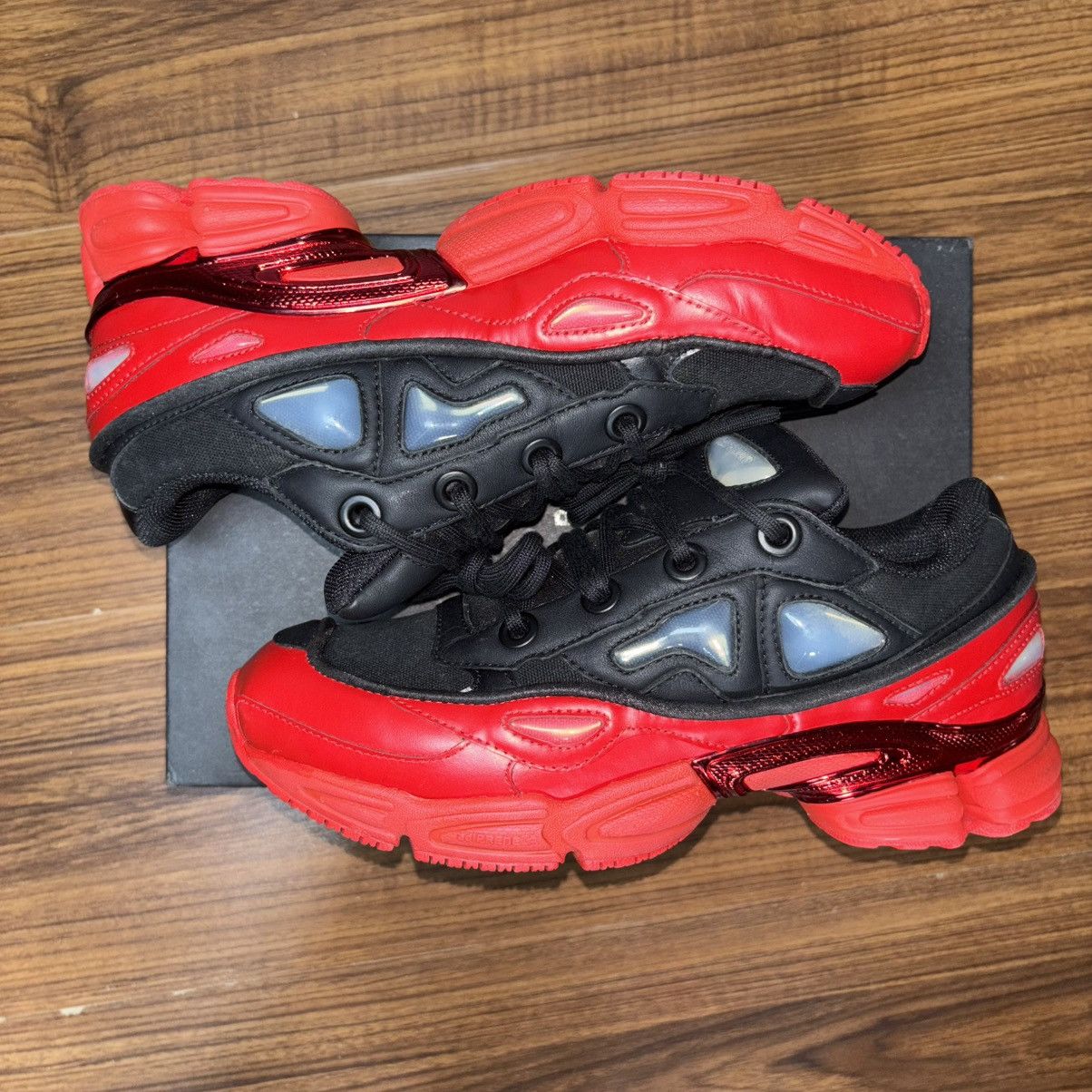 Adidas × Raf Simons Raf Simons Adidas Ozweego III Red Sneakers Size US 8 / EU 41 - 5 Thumbnail