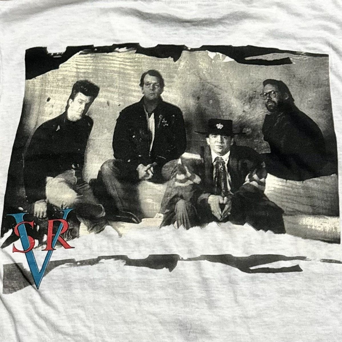 Band Tees 1989 STEVIE RAY VAUGHN AND DOUBLE TROUBLE TEE! Size US M / EU 48-50 / 2 - 6 Thumbnail
